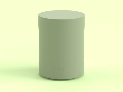 Wireless Subwoofer Olive 3D Model