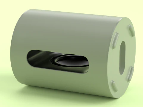 Wireless Subwoofer Olive 3D Model