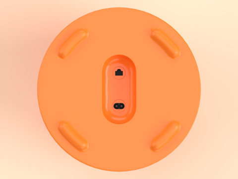 Wireless Subwoofer Orange 3D 模型