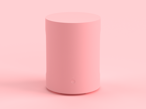 Wireless Subwoofer Pink Model 3D