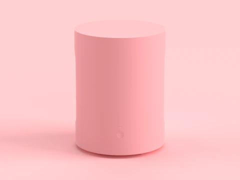 Wireless Subwoofer Pink 3D Model