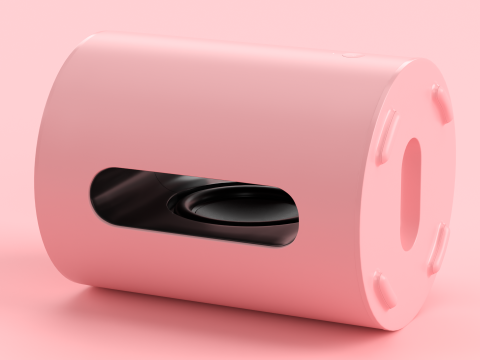 Wireless Subwoofer Pink Model 3D