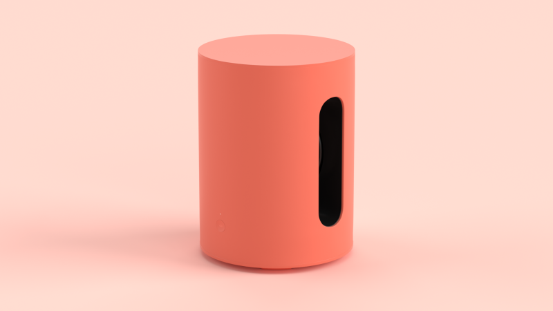 Wireless Subwoofer Red Modelo 3D .c4d .max .obj .3ds .fbx .stl .blend