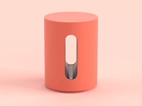 Wireless Subwoofer Red 3Dモデル