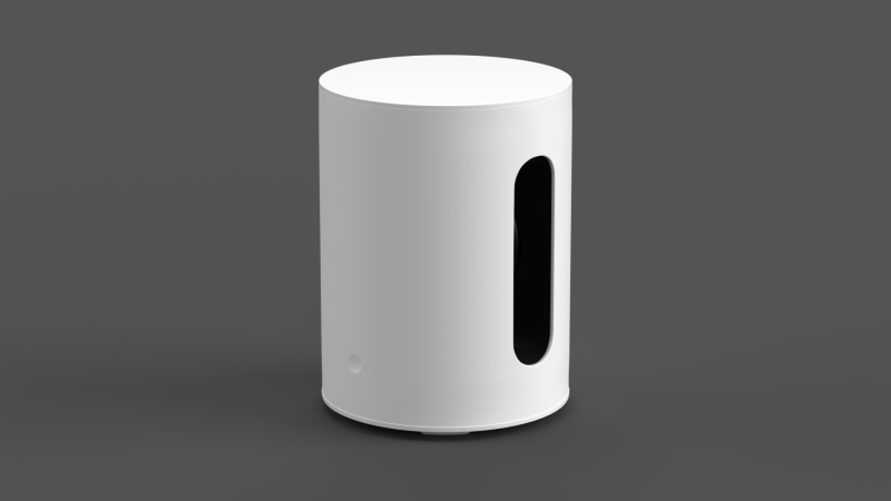 Wireless Subwoofer White 3D मॉडल .c4d .max .obj .3ds .fbx .stl .blend 