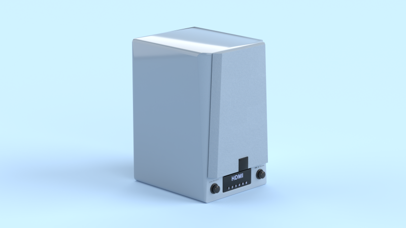 Prime Wireless Speaker Blue 3D Model .c4d .max .obj .3ds .fbx .stl .blend 