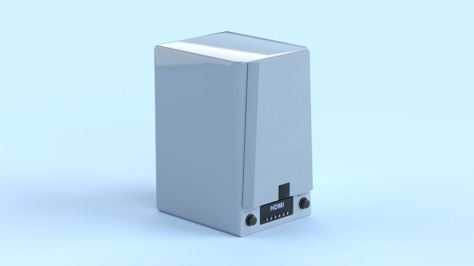 Prime Wireless Speaker Blue 3D Model .c4d .max .obj .3ds .fbx .stl .blend 