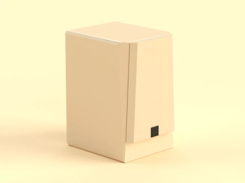 Prime Wireless Speaker Light Brown 3D Model