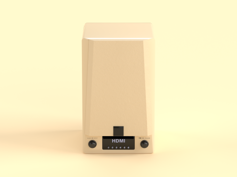 Prime Wireless Speaker Light Brown Model 3D