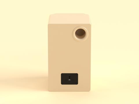 Prime Wireless Speaker Light Brown Model 3D