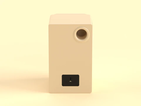 Prime Wireless Speaker Light Brown 3D Model