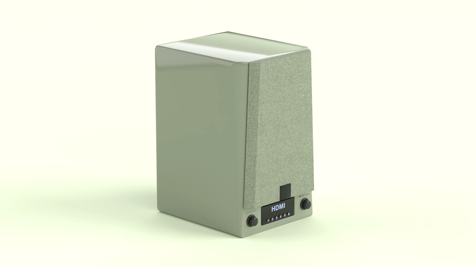 Prime Wireless Speaker Olive 3D Model .c4d .max .obj .3ds .fbx .stl .blend