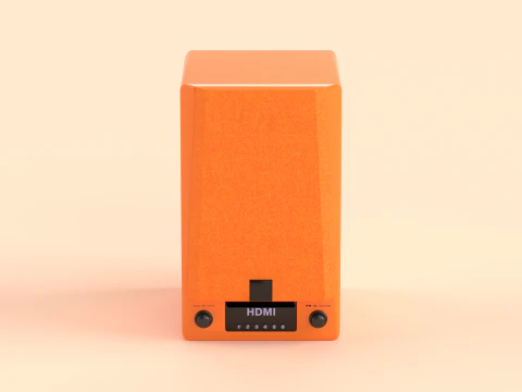 Prime Wireless Speaker Orange 3D Model