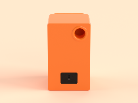 Prime Wireless Speaker Orange 3D Model