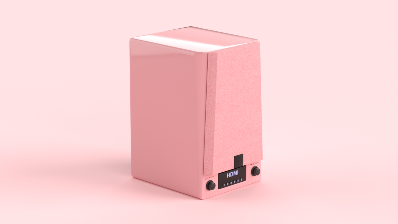 Prime Wireless Speaker Pink Modelo 3D .c4d .max .obj .3ds .fbx .stl .blend