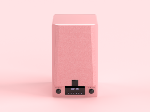 Prime Wireless Speaker Pink Modelo 3D