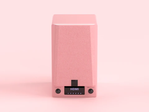 Prime Wireless Speaker Pink 3D Model