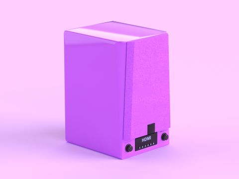 Prime Wireless Speaker Purple 3D Modell