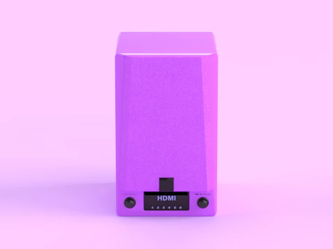 Prime Wireless Speaker Purple 3D Model