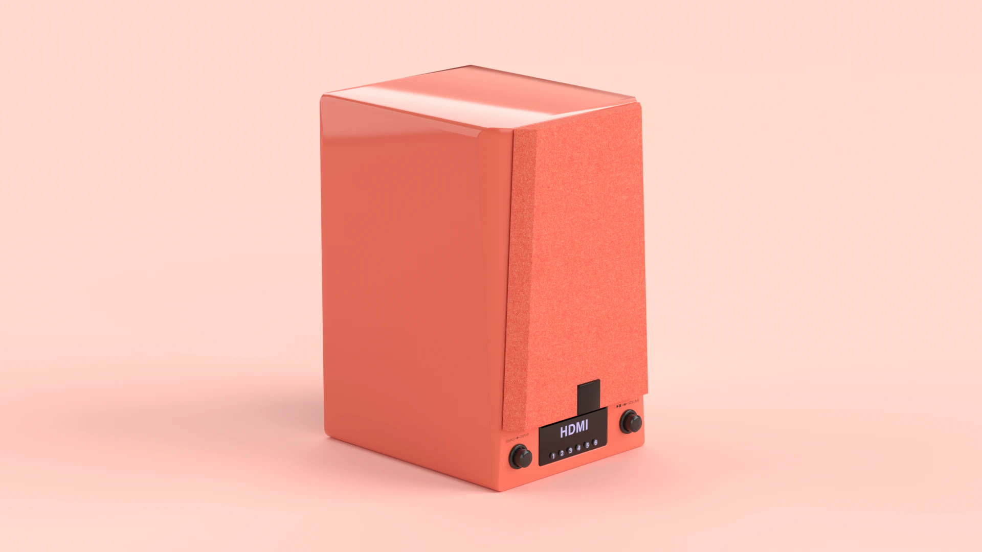 Prime Wireless Speaker Red 3D Model .c4d .max .obj .3ds .fbx .stl .blend 