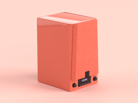 Prime Wireless Speaker Red 3D Modell