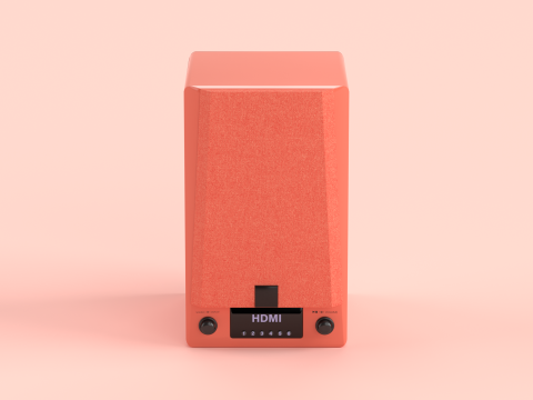 Prime Wireless Speaker Red 3D Model