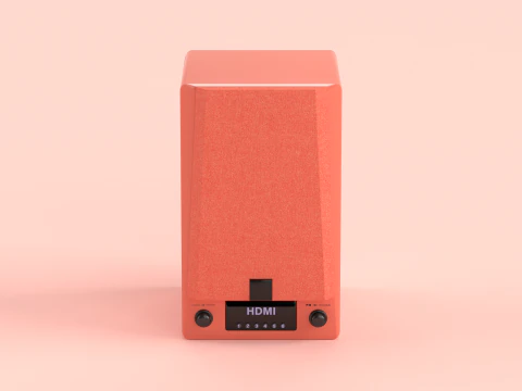Prime Wireless Speaker Red 3D Model