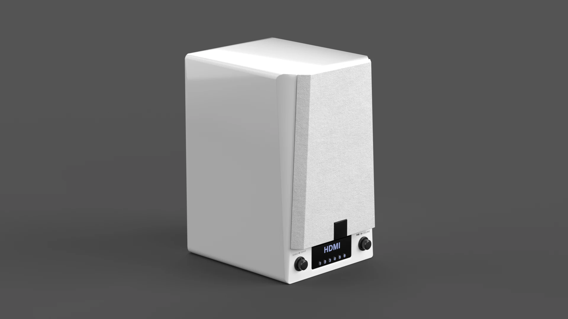 Prime Wireless Speaker White 3D Model .c4d .max .obj .3ds .fbx .stl .blend 