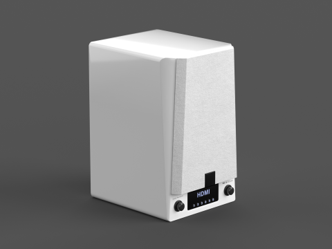 Prime Wireless Speaker White 3D Modell
