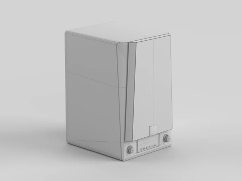 Prime Wireless Speaker White 3D Model