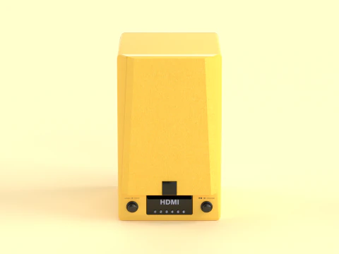 Prime Wireless Speaker Yellow 3D Model