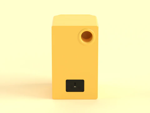 Prime Wireless Speaker Yellow 3D Model
