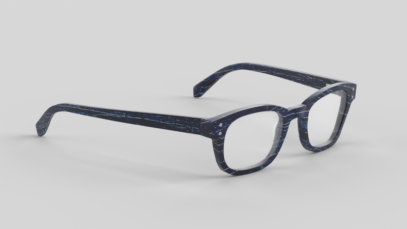 Biff Eyewear Glasses 3D Model .c4d .max .obj .3ds .fbx .stl .blend