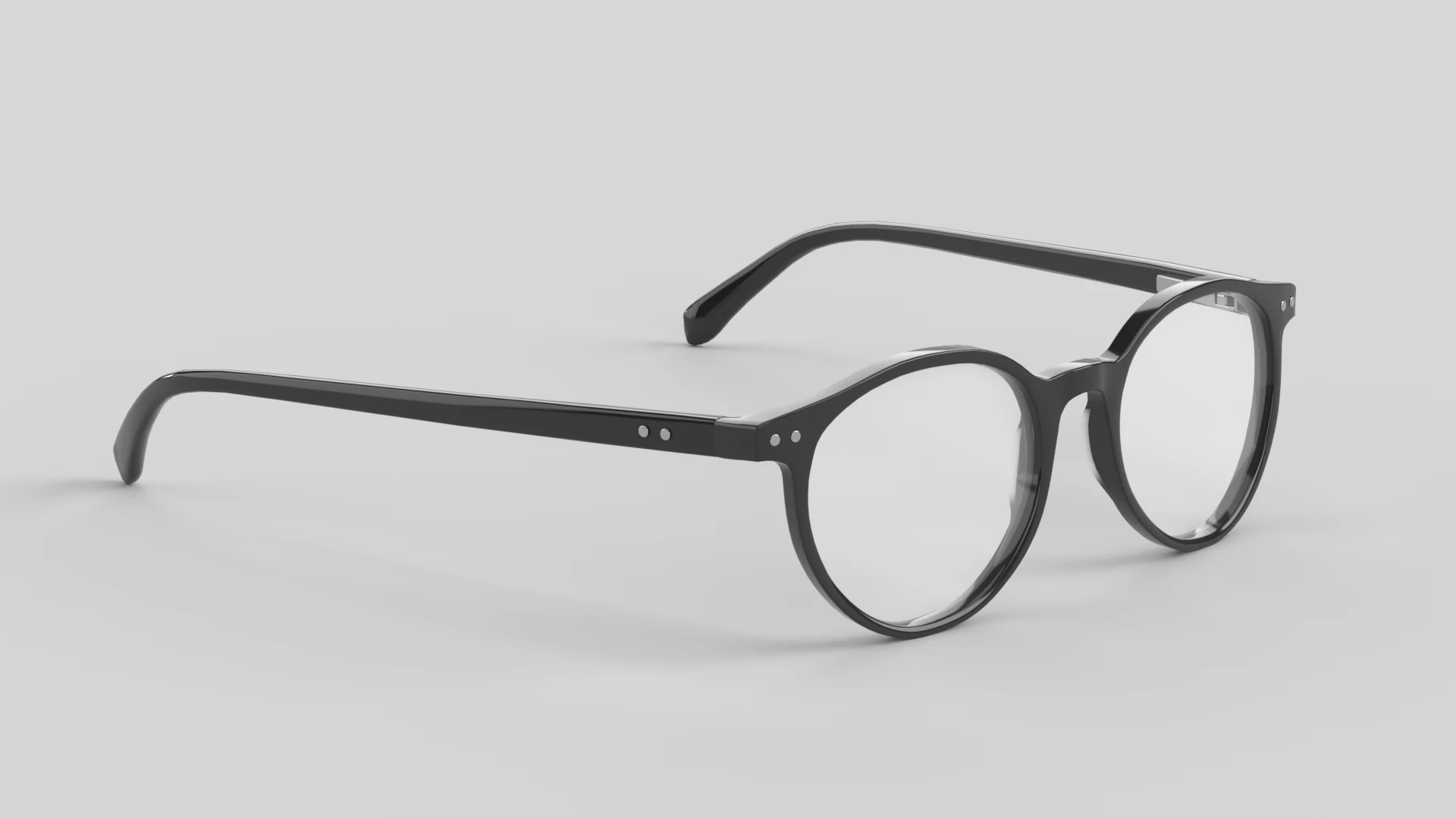 Case Closed Eyewear Glasses 3D Model .c4d .max .obj .3ds .fbx .stl .blend