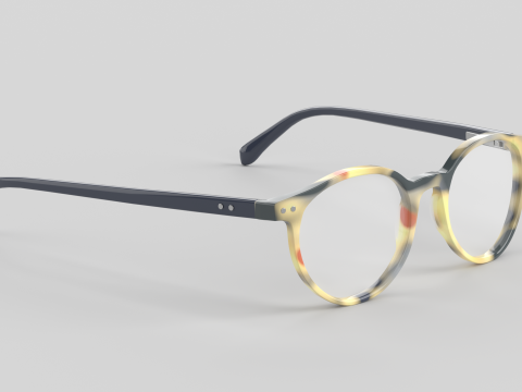 Case Closed Eyewear Glasses 3D Model