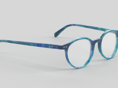 Case Closed Eyewear Glasses 3D Model