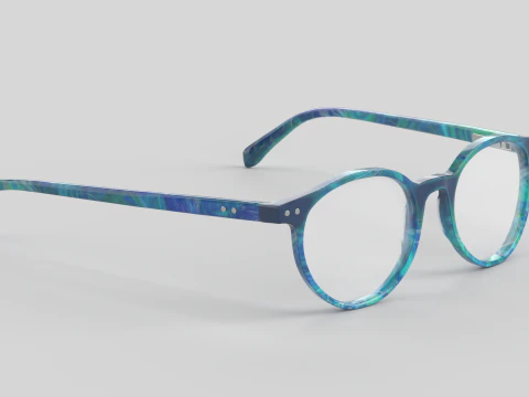 Case Closed Eyewear Glasses 3D Model