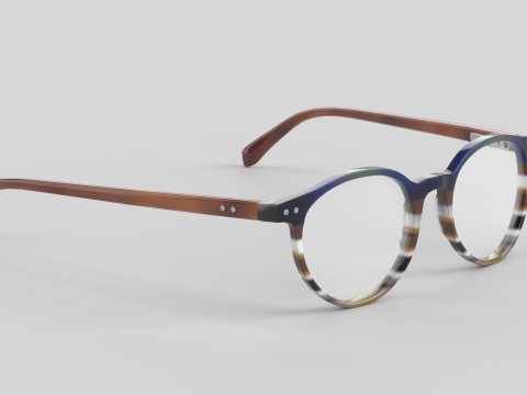 Case Closed Eyewear Glasses 3D Model