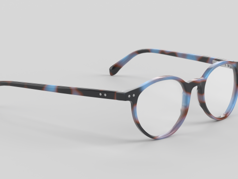 Case Closed Eyewear Glasses 3D Model