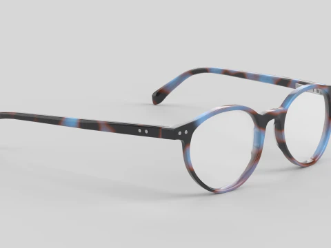 Case Closed Eyewear Glasses 3D Model