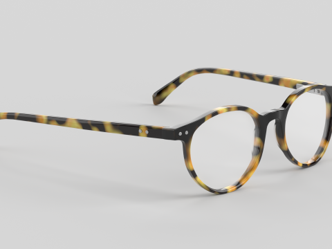 Case Closed Eyewear Glasses 3D Model