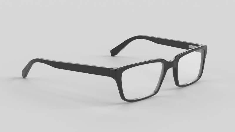 Wide Eyewear Glasses 3D 모델 .c4d .max .obj .3ds .fbx .stl .blend 