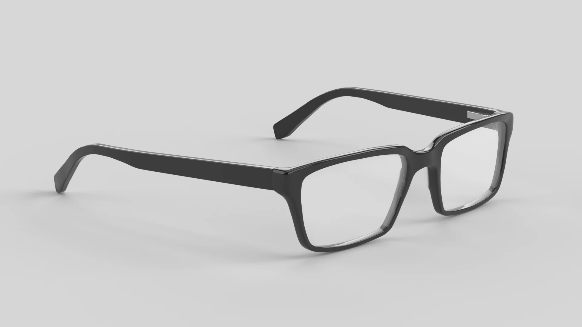 Wide Eyewear Glasses 3D Model .c4d .max .obj .3ds .fbx .stl .blend