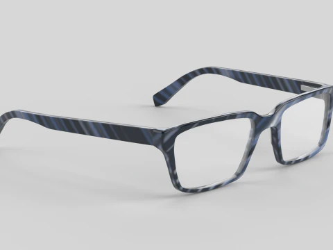 Wide Eyewear Glasses 3D Model