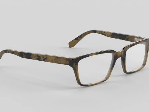 Wide Eyewear Glasses 3D 모델