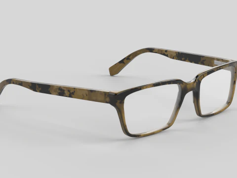 Wide Eyewear Glasses 3D Model