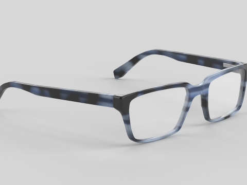 Wide Eyewear Glasses 3D 모델