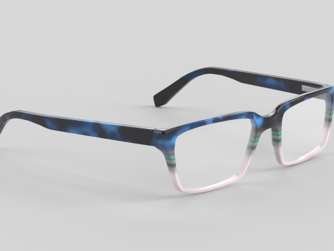 Wide Eyewear Glasses 3D 모델
