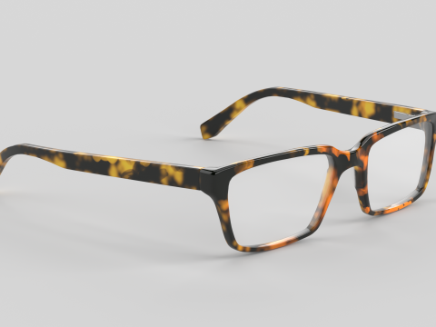 Wide Eyewear Glasses 3D 모델