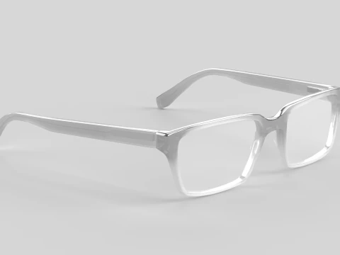 Wide Eyewear Glasses 3D Model